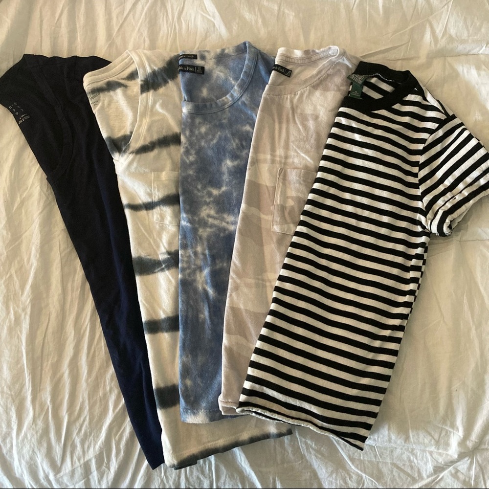 5-pack bundle of women’s size extra small tops